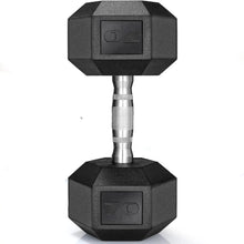 Load image into Gallery viewer, Rubber Hex Dumbbell Hand Weight