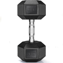 Load image into Gallery viewer, Rubber Hex Dumbbell Hand Weight