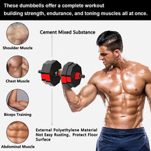 Load image into Gallery viewer, Adjustable Dumbbell to Barbell Fitness Set