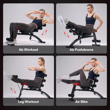 Load image into Gallery viewer, MERACH Ab Machine Multi-Functional Adjustable Ab Trainer