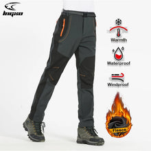 Load image into Gallery viewer, LNGXO Thick Warm Fleece Hiking Pants Men