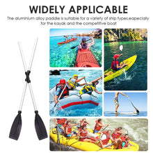 Load image into Gallery viewer, 2pcs Foldable Disassembled Kayak Paddles Iatable Boats Aluminium Oars for Rowing