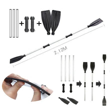 Load image into Gallery viewer, 2pcs Foldable Disassembled Kayak Paddles Iatable Boats Aluminium Oars for Rowing
