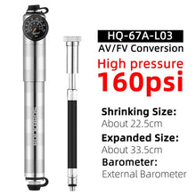 Load image into Gallery viewer, ROCKBROS Bicycle Pump130PSI Air Pump