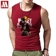 Load image into Gallery viewer, Hot Anime One Piece Monkey.D.Luffy Cartoon Cotton High Quality Undershirt Bodybuilding