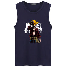 Load image into Gallery viewer, Hot Anime One Piece Monkey.D.Luffy Cartoon Cotton High Quality Undershirt Bodybuilding