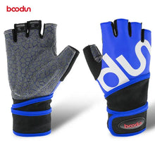 Load image into Gallery viewer, Boodun Wrist Guard Protect Men Women Half Finger Fitness Weight Lifting Gloves