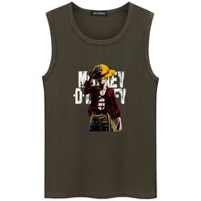 Load image into Gallery viewer, Hot Anime One Piece Monkey.D.Luffy Cartoon Cotton High Quality Undershirt Bodybuilding