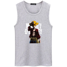 Load image into Gallery viewer, Hot Anime One Piece Monkey.D.Luffy Cartoon Cotton High Quality Undershirt Bodybuilding