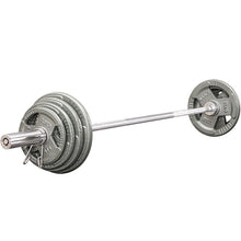 Load image into Gallery viewer, Gym 2.2m Barbell Bar 1.5m-1.8m Weight Lifting Bar 5cm Large Hole Barbell Disk Threaded Bar