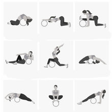 Load image into Gallery viewer, Wood Yoga Wheel Pilates with Buddha Lotus Professional TPE Yoga Circles Gym Workout Back Training