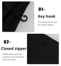 Load image into Gallery viewer, QUESHARK 8 Inch High Capacity Elastic Running Waist Bag