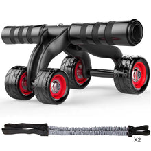 Load image into Gallery viewer, 4-Wheel Abdominal Roller Muscle Trainer