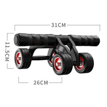 Load image into Gallery viewer, 4-Wheel Abdominal Roller Muscle Trainer