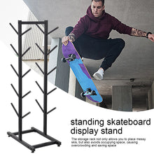 Load image into Gallery viewer, Single/Double Sided Skateboard Rack, 5-Tier Metal Skate Board Organizer