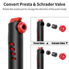 Load image into Gallery viewer, Portable Air Pump 120psi High Pressure Bicycle Pump