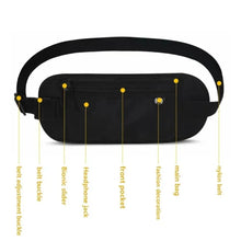 Load image into Gallery viewer, Invisible Travel Waist Pack Pouch for Passport Money Belt Bag