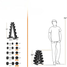 Load image into Gallery viewer, Dumbbell Set with Rack