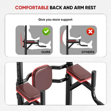 Load image into Gallery viewer, Oneofics Pull Up Bar Station, Adjustable Multifunction Power Tower Dip Bar Station