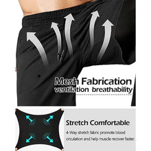 Load image into Gallery viewer, Compression Running Pants Men Double-deck 2 in 1 Sportswear Jogging Trousers Gym Training