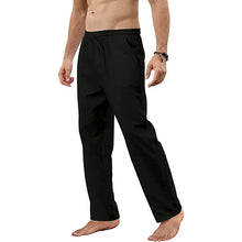 Load image into Gallery viewer, Men's Cotton Linen Pants Loose Breathable Casual Streetwear Fitness Lightweight Yoga Trousers
