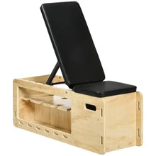 Load image into Gallery viewer, Adjustable Weight Bench with Storage Rack and Resistance Bands,