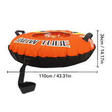 Load image into Gallery viewer, 43.3 Inch Snow Tube PVC Cold Proof Inflatable Snow Sled