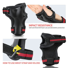 Load image into Gallery viewer, BraceTop 6Pcs/set Teens & Adult Knee Pads Elbow Pads Wrist Guards