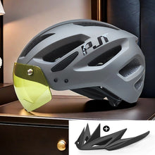 Load image into Gallery viewer, PJT New LED Bike Helmet With Sun Goggle Visor