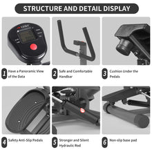 Load image into Gallery viewer, leikefitness Premium Portable Twist Stair Stepper Adjustable Resistance, Twisting Step Fitness Machine with Bands and LCD Monito