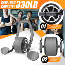 Load image into Gallery viewer, Ab Roller Wheel - Elbow Support Automatic Rebound Abdominal Wheel