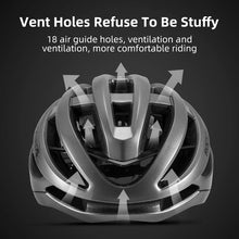 Load image into Gallery viewer, ROCKBROS Bicycle Helmet Breathable Ultralight Integrally-Molded Unisex Shockproof Adjustable Road Bike Helmet Cycling Equipment