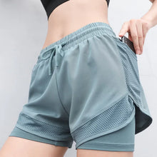 Load image into Gallery viewer, Summer sports shorts, women's loose casual anti-walking, light speed drying, high-waisted running,