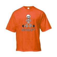 Load image into Gallery viewer, Human Skeleton Deadlift Barbell Gym Clothing Men Fitness Oversized Loose T-Shirt