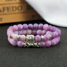 Load image into Gallery viewer, 2pcs/set Buddha Head Bracelet for Women Men