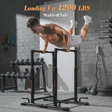 Load image into Gallery viewer, Dip Bars, Adjustable Dip Stand Station for Home, Calisthenics