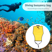 Load image into Gallery viewer, 30lbs Scuba Diving Lift Bag with Open Bottom Diving Buoyancy
