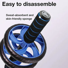 Load image into Gallery viewer, Ab Rolller Wheel l Abdominal Exercise Roller No Noise Non-slip Soft Foam Handles With Knee Mat