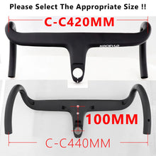 Load image into Gallery viewer, KOCEVLO X01 Road Bike Full Carbon Fiber Stem Integrated Bicycle Handlebar