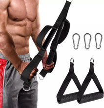 Load image into Gallery viewer, Fitness Tricep Rope Cable Attachment With 2pcs Grip Power Sports Handles Strap For Home Gym Arm Weightlifting Strength Training