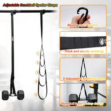Load image into Gallery viewer, Adjustable Dumbbell Spotter Straps
