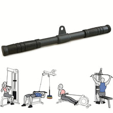 Load image into Gallery viewer, Fitness 360° Rotating Straight Bar Pull Down Bar Bicep Tricep Rope Cable