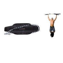 Load image into Gallery viewer, Thick Neoprene Weight Lifting Belt With Chain Dipping Belt