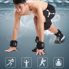 Load image into Gallery viewer, 1Pair Adjustable Ankle Weights for Women Men | 1kg 2kg 3kg 4kg Leg Wrist Ankle Weight Straps for Yoga, Walking