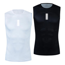 Load image into Gallery viewer, Reflective Cycling Base Layers White Cycling Undershirt