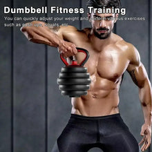 Load image into Gallery viewer, Kettle Bell Handle For Dumbbell Adjustable Heavy Duty Kettlebell Handle