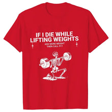 Load image into Gallery viewer, Gym Workout T-shirts for Men Clothing Funny Weightlifting Tshirts