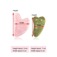 Load image into Gallery viewer, Natural Stone GuaSha Jade Facial Beauty Scraping Massage Tools