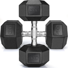 Load image into Gallery viewer, Rubber Hex Dumbbell Hand Weight