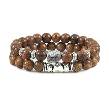 Load image into Gallery viewer, 2pcs/set Buddha Head Bracelet for Women Men